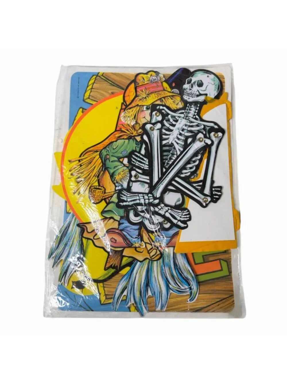 Vintage Beistle Halloween Spooky Decorama Jointed- Open Missing 2